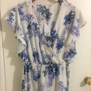 DVF floral one-piece romper NWT